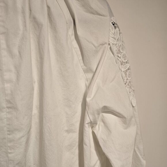 Johnny Was Dress Women Large White Jade Ekaterina Embroidery Pockets Tassel FLAW - Picture 10 of 13